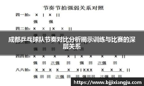 成都乒乓球队节奏对比分析揭示训练与比赛的深层关系
